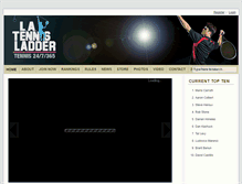 Tablet Screenshot of latennisladder.com